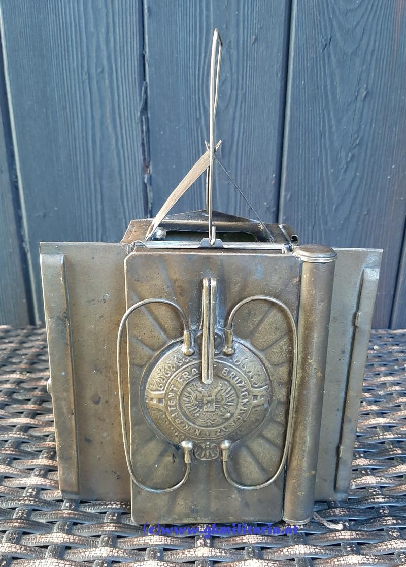 k.u.k. Armee Faltlaterne Doppeladler Bruzicka, Graz - 1880! - sehr selten!