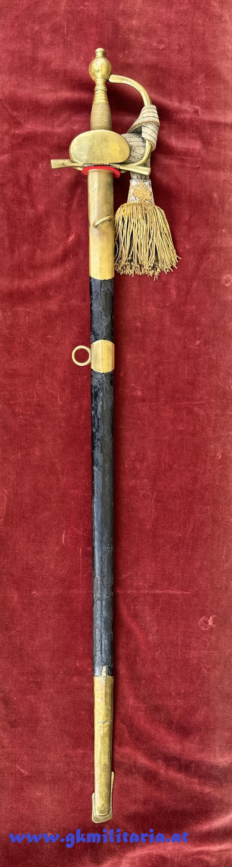 k.k. Degen M1890 für Militär-Intendantur-Beamte!