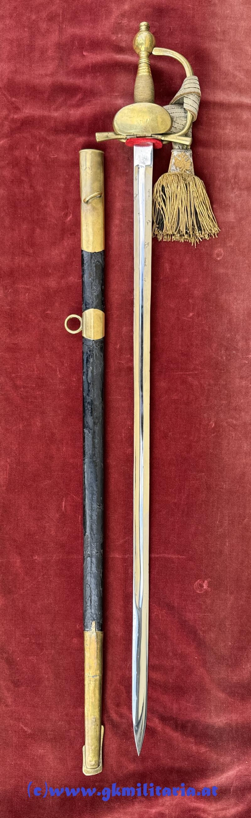 k.k. Degen M1890 für Militär-Intendantur-Beamte!