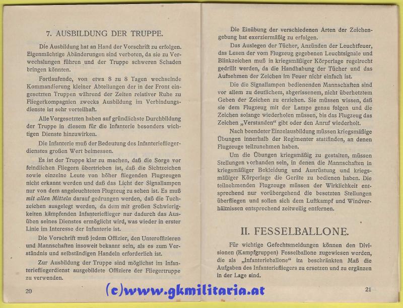 k.u.k. Luftfahrtruppe - Vorschrift für den Truppenfliegerdienst III. Teil! - GEHEIM!