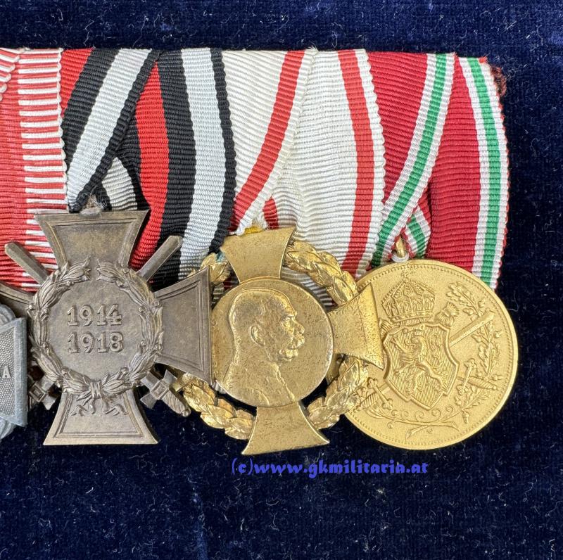 5-teilige k.u.k. Ordensspange - Deutsche Trageweise!