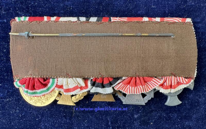 5-teilige k.u.k. Ordensspange - Deutsche Trageweise!