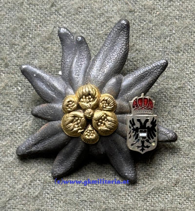 k.u.k. Kappenabzeichen Edelweiß -