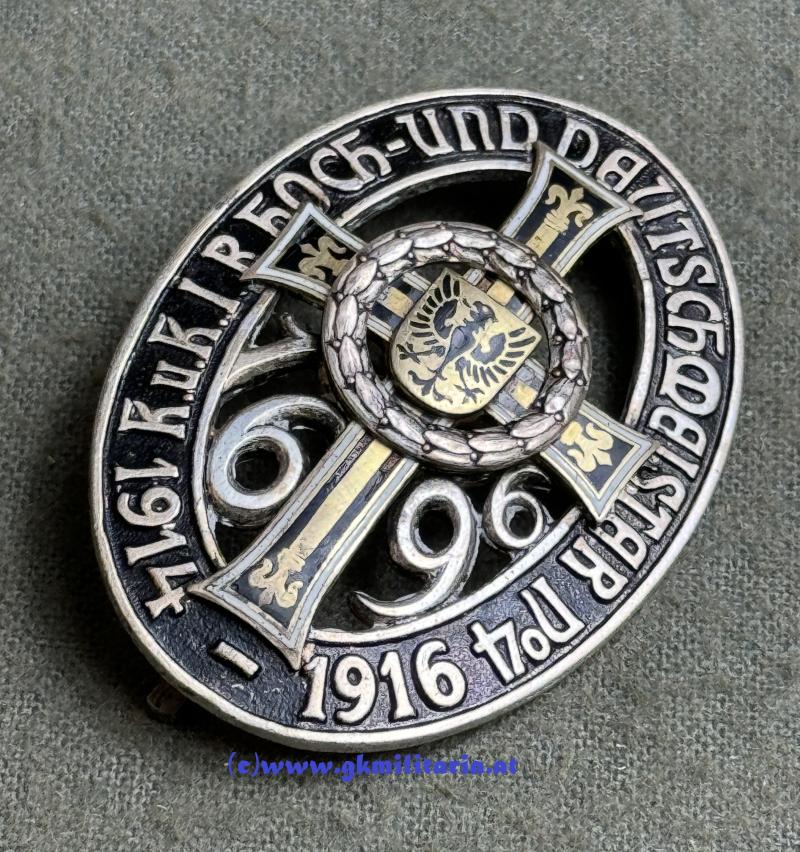 k.u.k. Regimentsabzeichen Infanterie-Regiment Hoch & Deutschmeister Nr.4 1914-1916!!