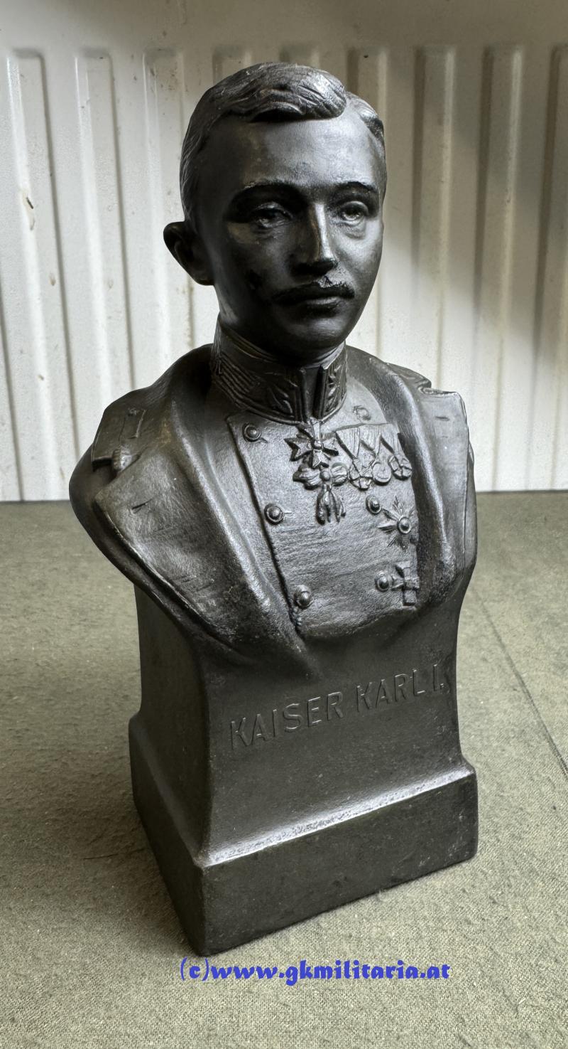 Büste Kaiser Karl I. von Österreich - Offizielle Kriegsfürsorge!!