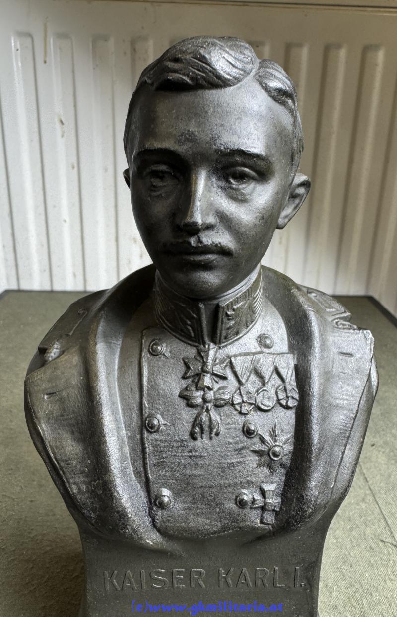 Büste Kaiser Karl I. von Österreich - Offizielle Kriegsfürsorge!!