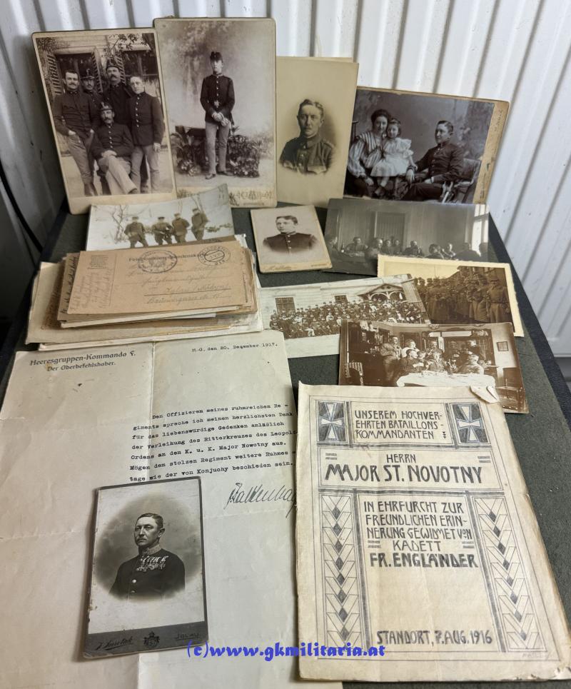 k.u.k. Papiernachlass Major Stanislaus Novotny I.R.81