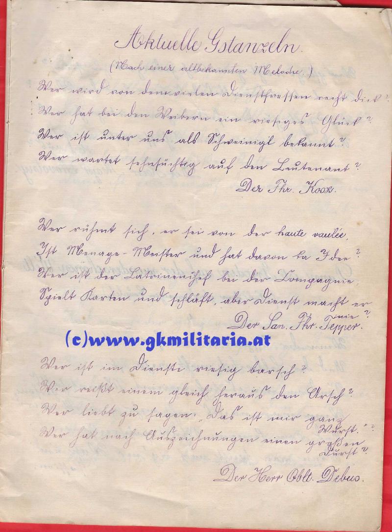 k.u.k. Papiernachlass Major Stanislaus Novotny I.R.81