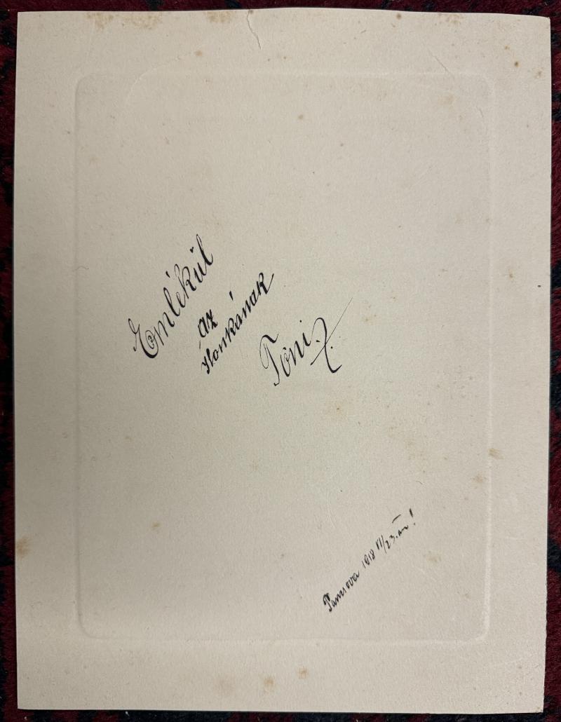 k.u.k. Portrait Oberleutnant mit TOP Orden - 1918! - Eiserner Krone usw.!