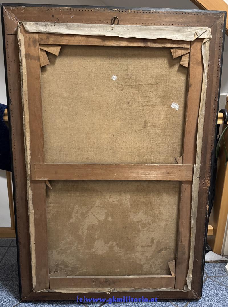 Ölbild k.u.k. Leutnant Landwehr-Ulanen-Regiment Nr. 6 - Wels!