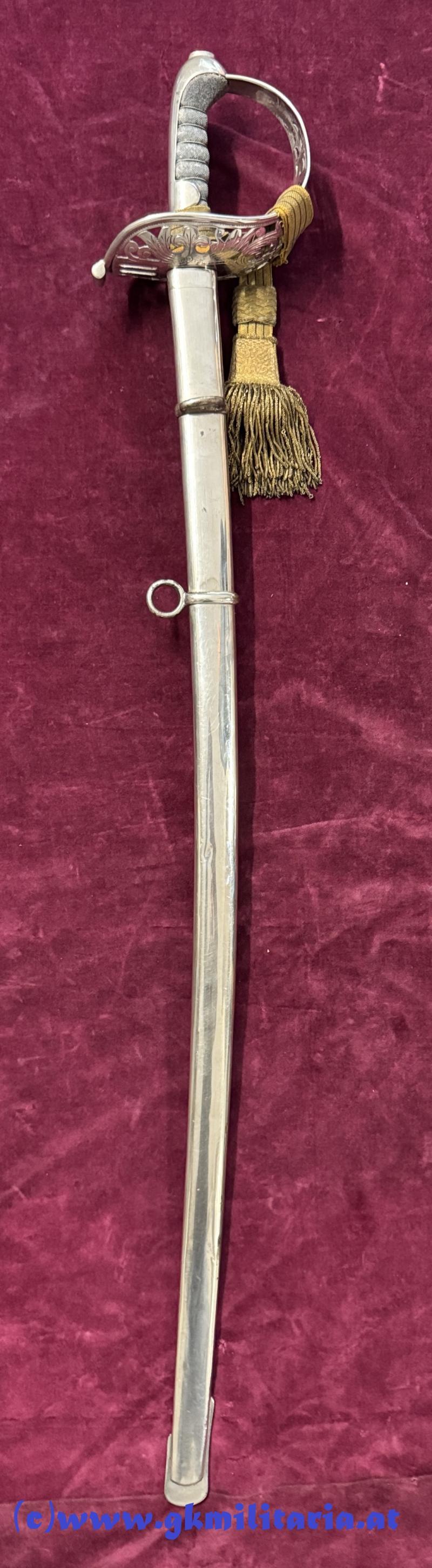 k.u.k. Säbel für Offiziere Kavallerie M1869 - Korb m. Doppeladler!