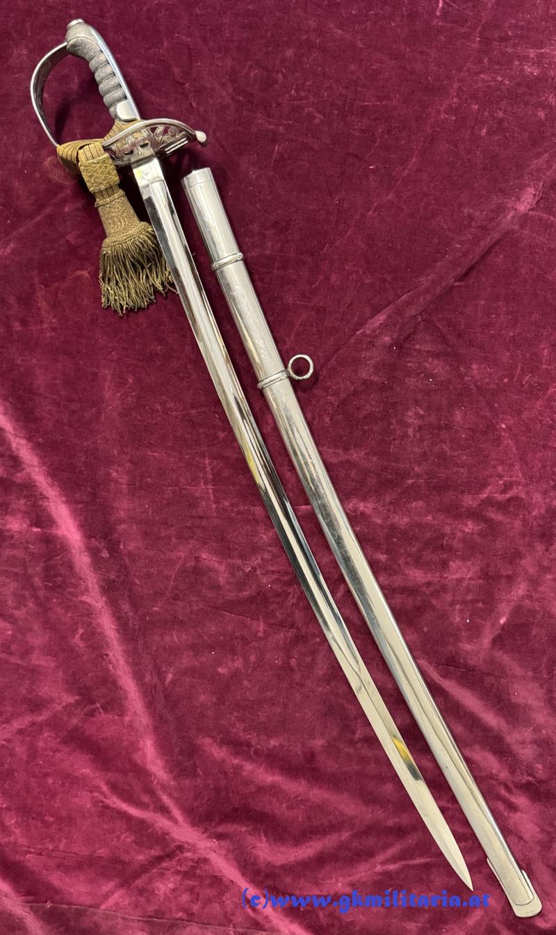 k.u.k. Säbel für Offiziere Kavallerie M1869 - Korb m. Doppeladler!