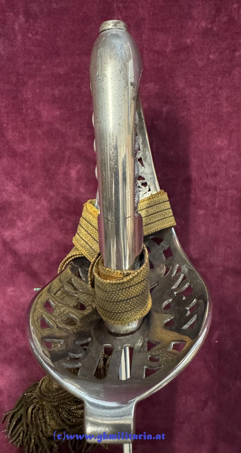 k.u.k. Säbel für Offiziere Kavallerie M1869 - Korb m. Doppeladler!