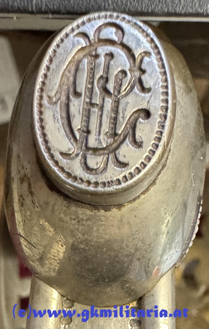 k.u.k. Säbel für Offiziere Kavallerie M1869 - Korb m. Doppeladler!