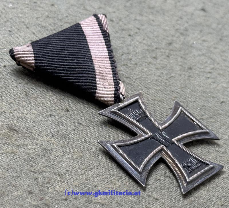 Preussisches Eisernes Kreuz 2. Klasse 1914 !! Österr. Trageweise!