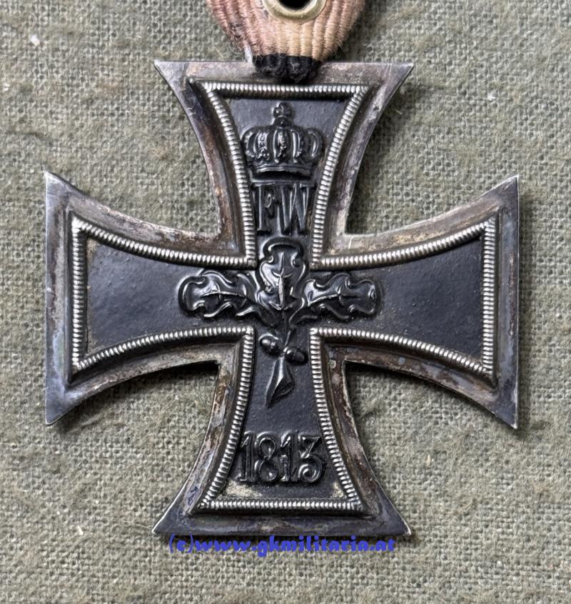 Preussisches Eisernes Kreuz 2. Klasse 1914 !! Österr. Trageweise!