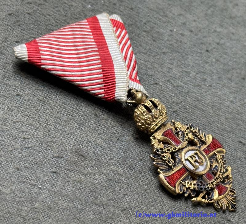 k.u.k. Ritterkreuz Franz Joseph-Orden !! - Patentaufhängung!!