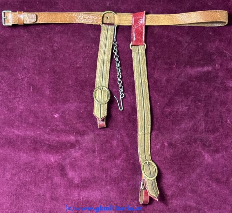 k.u.k. Säbelgehänge für Offiziere - MINT!!