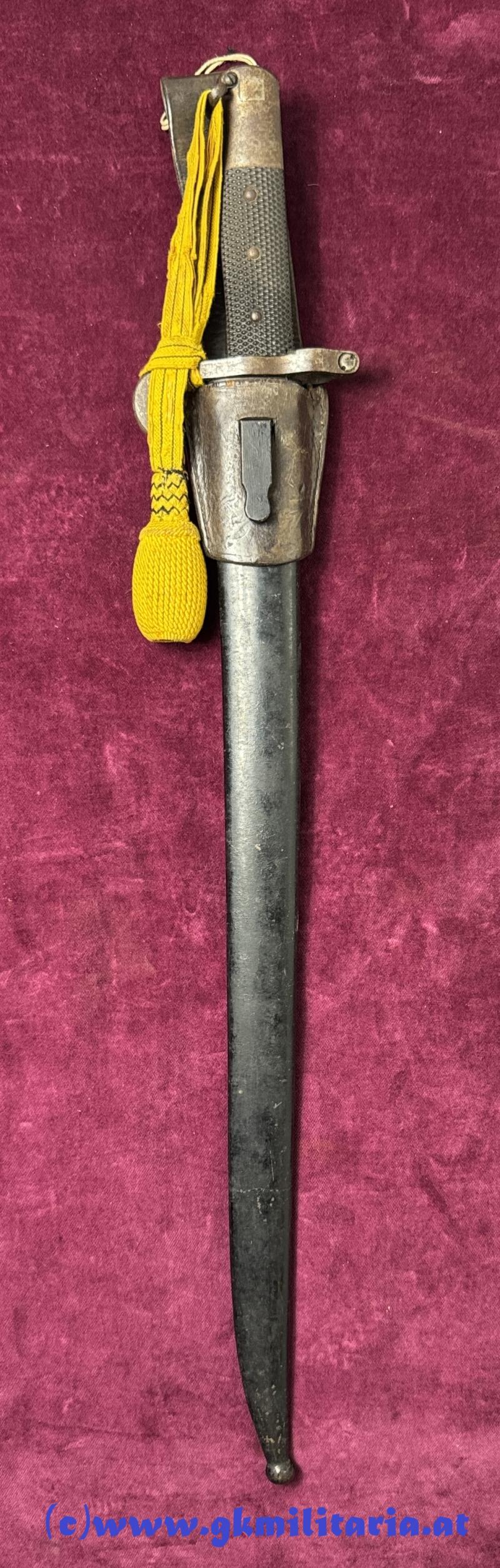 k.u.k. Werndl Bajonett M1873 mit Portepee!! - Unteroffizier !!