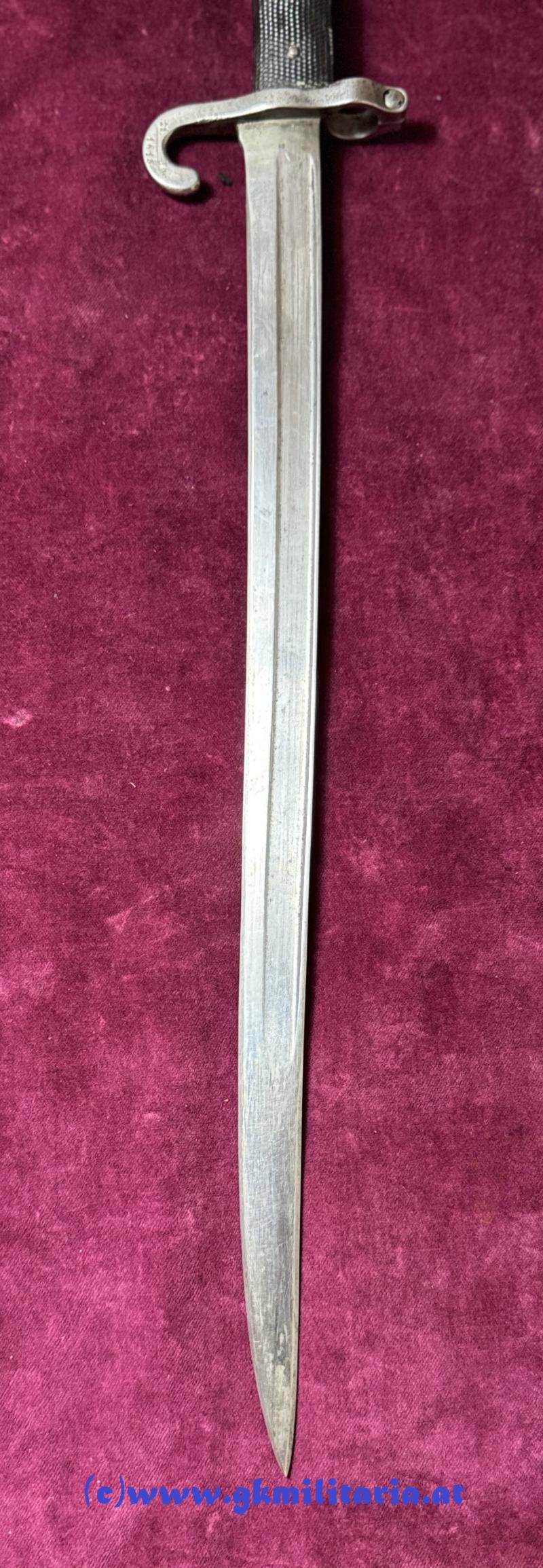 k.u.k. Werndl Bajonett M1873 Mannschaft !! - Landwehr-Infanterie-Reg iment Nr. 21 St. Pölten!!