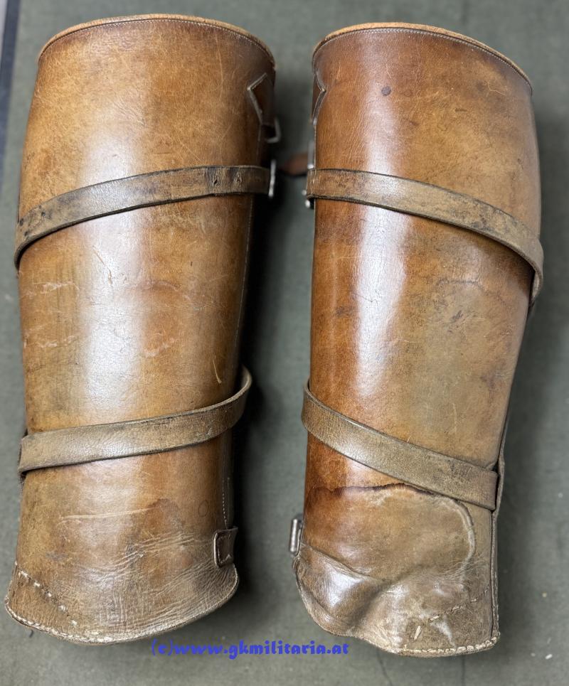 k.u.k. Leder-Gamaschen für Offiziere!!