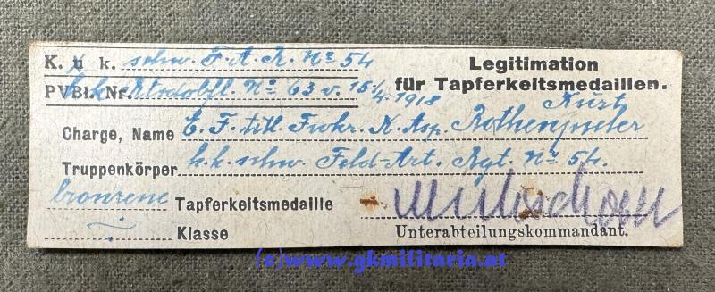 Konvolut Fähnrich Kurt Rothenspieler k.u.k. schweres Feld-Artillerie-Regiment Nr. 54 !! - WESTFRONT!!