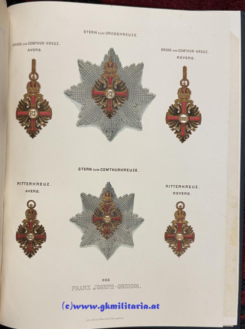 Gedenkblatt/Statuten Franz Joseph-Orden Leopold TOMOLA!!