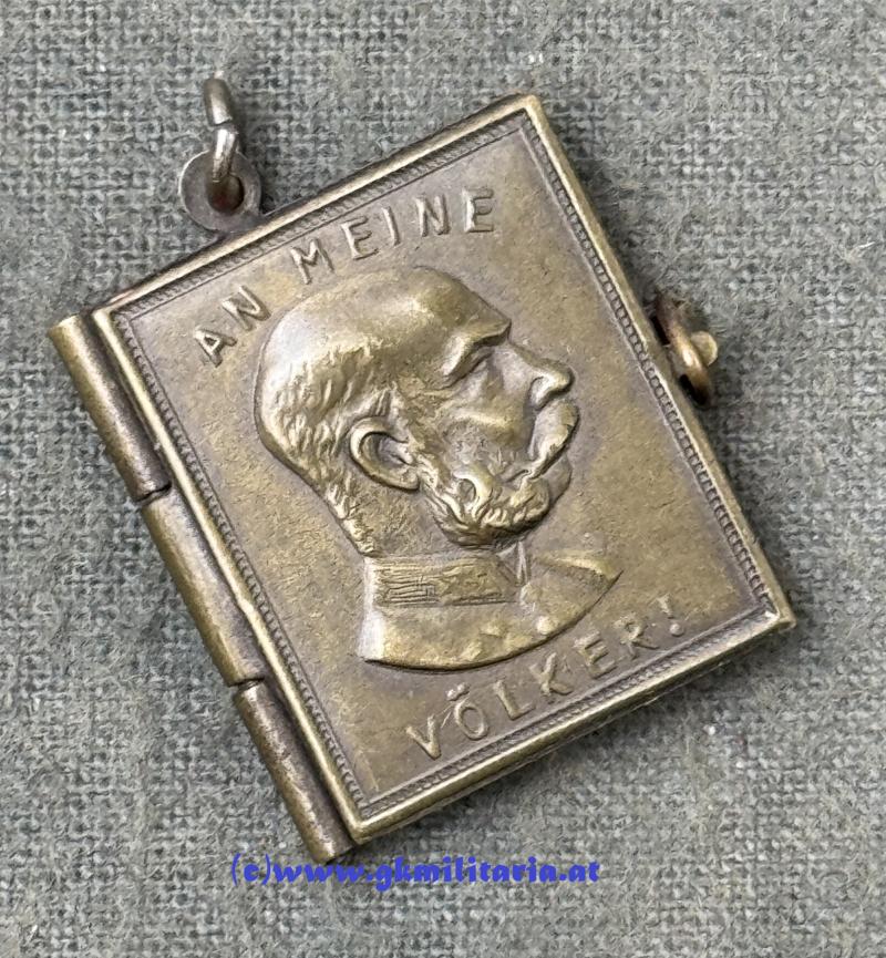 k.u.k. Miniatur-Manifest des Kaiser Franz Josef I. - 1914 !!