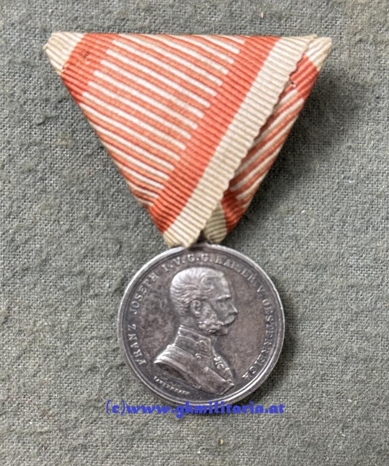 k.u.k. Silberne Tapferkeitsmedaille 2. Klasse Kaiser Franz Joseph I.!!