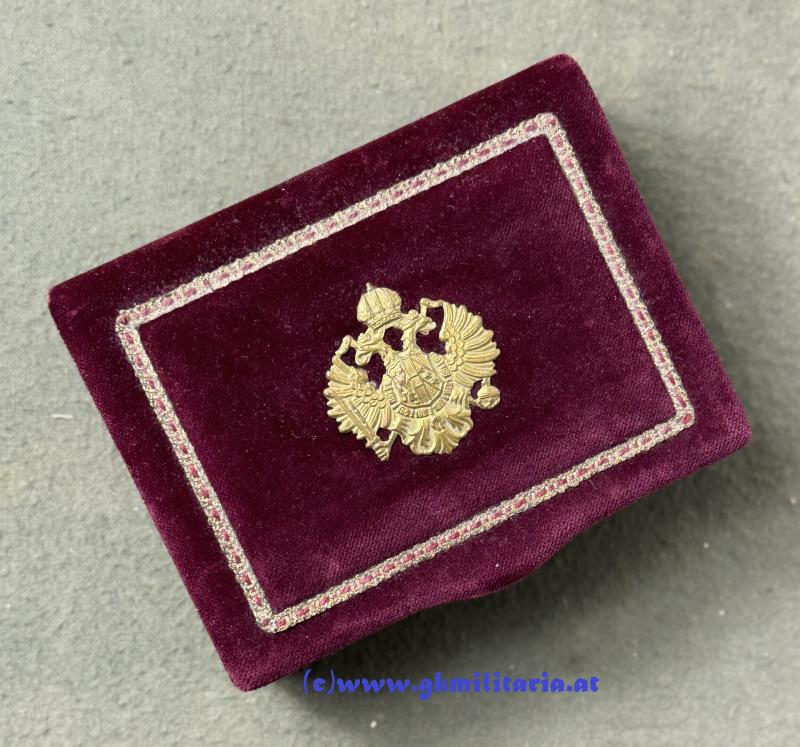 k.u.k. Patriotische Schmuckkassette mit Doppeladler!