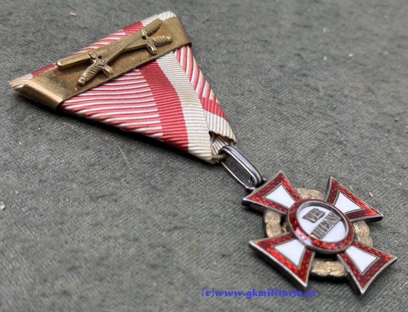 k.u.k. Militärverdienstkreuz 3. Klasse mit KD!! - WH-Spange