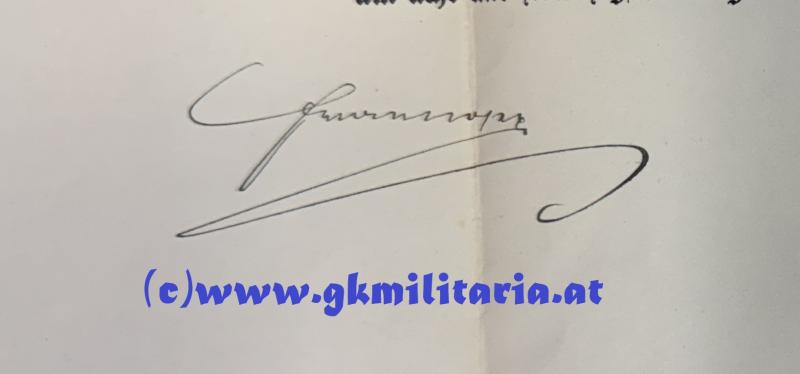 k.u.k. Generalmajor.- & Feldmarschalleutnantspatent für k.k. FML EMIL SANDMANN Kmdt. 14. Infanterie-Brigade!!