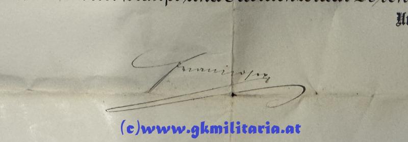 k.u.k. Generalmajor.- & Feldmarschalleutnantspatent für k.k. FML EMIL SANDMANN Kmdt. 14. Infanterie-Brigade!!