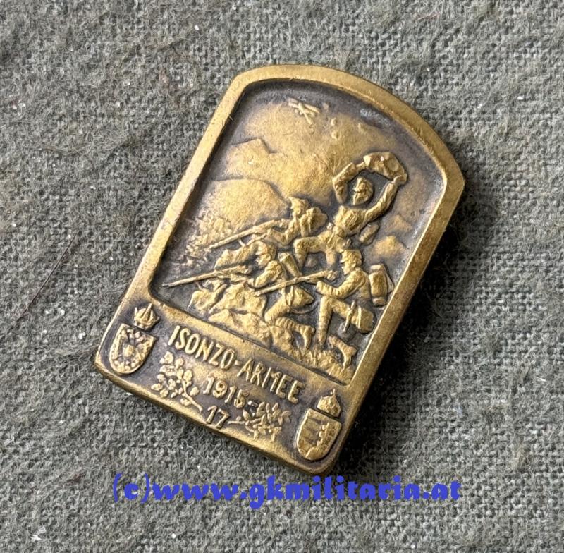 k.u.k. Kappenbzeichen Isonzo-Armee 1915 - MINIATUR!