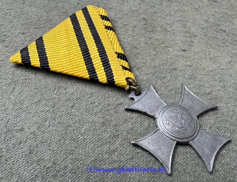 k.u.k. Mobilisierungskreuz 1912/1913 - Variante aus Kriegsmetall!