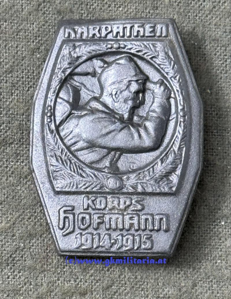 kuk Kappenabzeichen - Korps Hoffmann 1914/15 - Karpathen!!