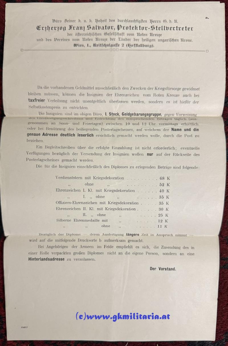 Nachlass Familie Oberleutnant VRABLIK Inf. Reg. 3 - Rotes Kreuz!