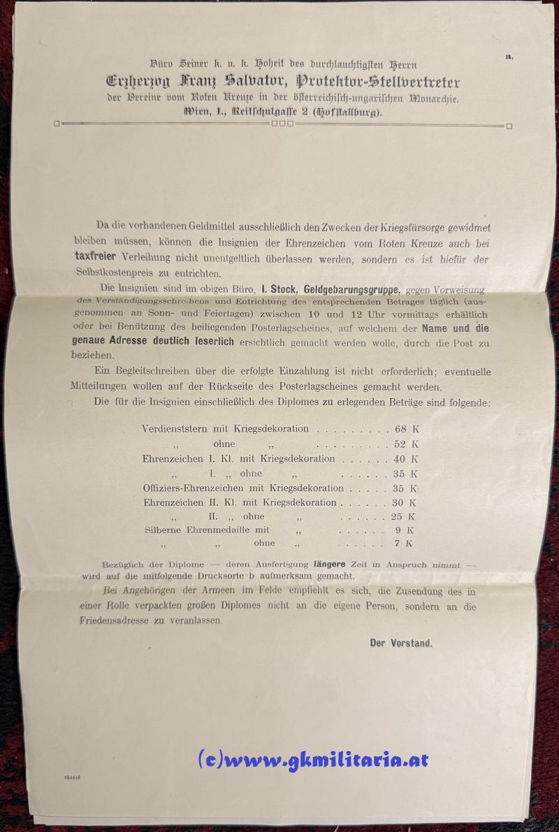 Nachlass Familie Oberleutnant VRABLIK Inf. Reg. 3 - Rotes Kreuz!