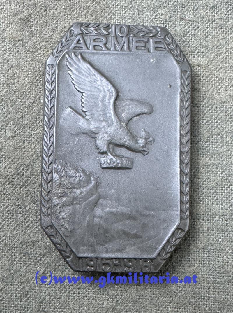 k.u.k. Kappenabzeichen 10. Armee 1915-1916!!