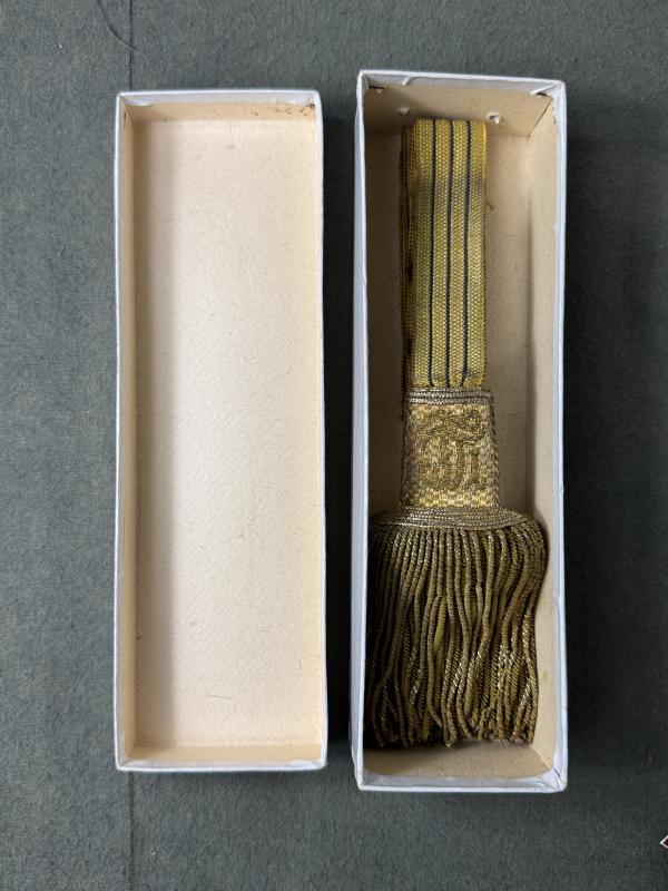 k.u.k. Portepee Säbel Kaiser Franz Joseph I. - originaler Verkaufskarton!