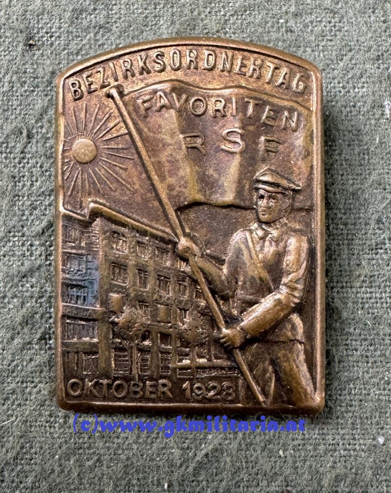 Abzeichen Republikanischer Schutzbund Favoriten -