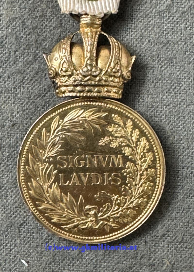 k.u.k. Bronzene Militärverdienstmedaille Kaiser Franz Joseph I. im Etui - BREITNER TESTVEREK, Budapest!