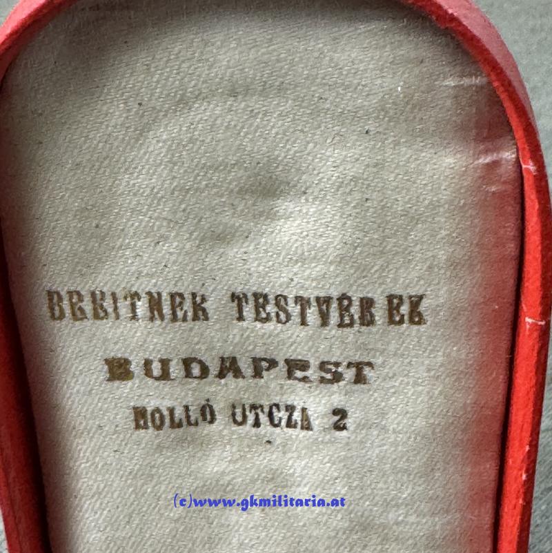 k.u.k. Bronzene Militärverdienstmedaille Kaiser Franz Joseph I. im Etui - BREITNER TESTVEREK, Budapest!