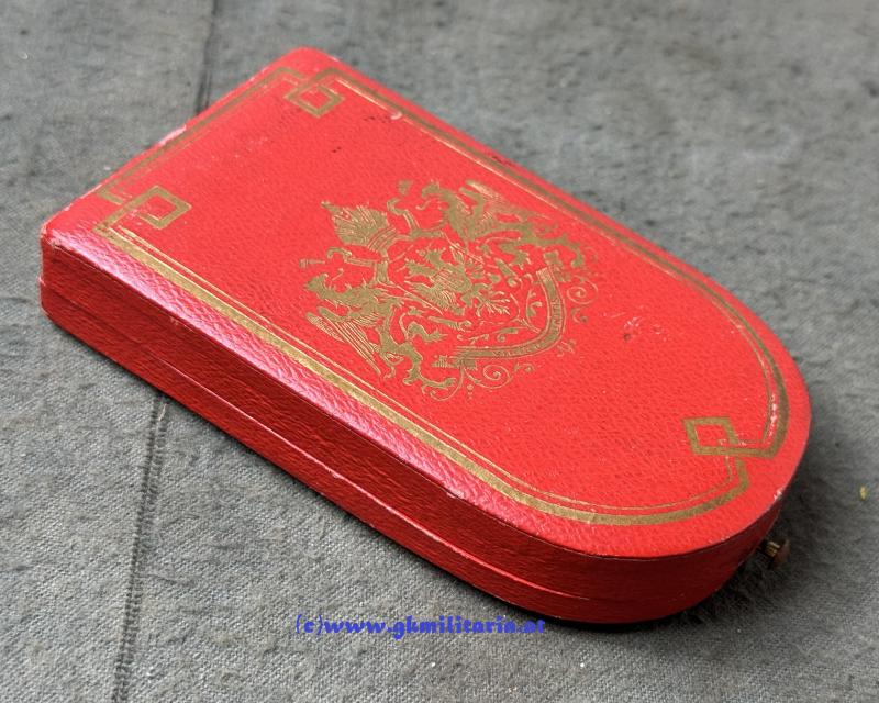 k.u.k. Bronzene Militärverdienstmedaille Kaiser Franz Joseph I. im Etui - BREITNER TESTVEREK, Budapest!