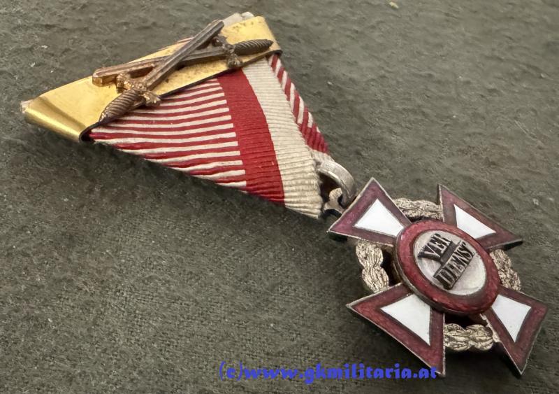 k.u.k. Militärverdienstkreuz 3. Klasse mit KD und WH-Spange im Etui! - Variante!!