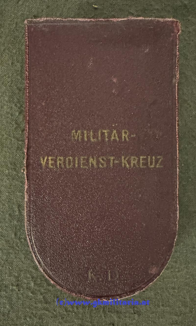 k.u.k. Militärverdienstkreuz 3. Klasse mit KD und WH-Spange im Etui! - Variante!!