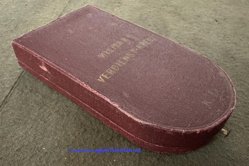 k.u.k. Militärverdienstkreuz 3. Klasse mit KD und WH-Spange im Etui! - Variante!!
