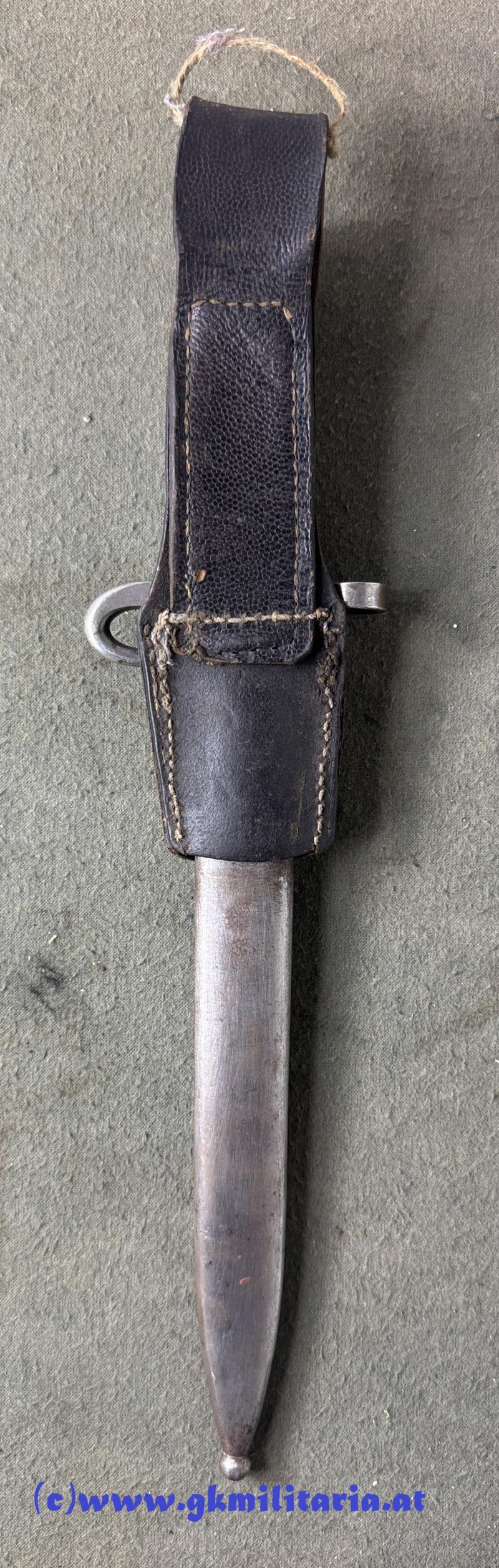 Messerbajonett M 1895 f. Unteroffiziere - mitbeförderte Variante !!