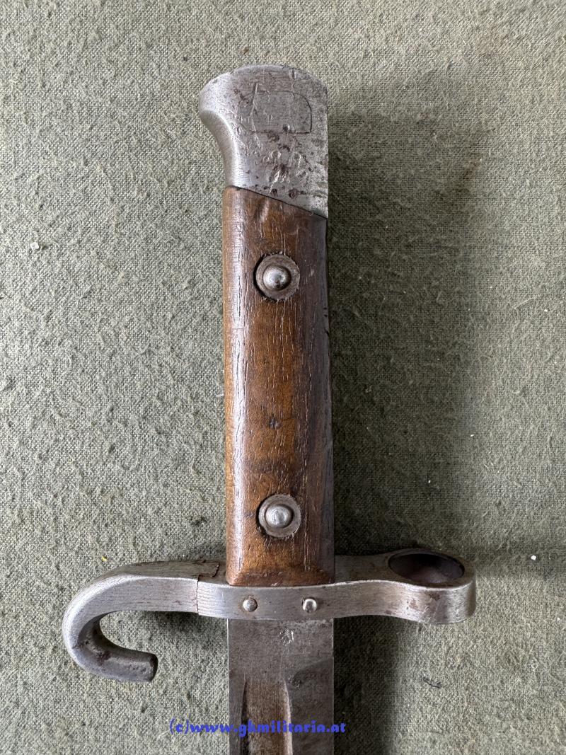 Messerbajonett M 1895 f. Unteroffiziere - mitbeförderte Variante !!