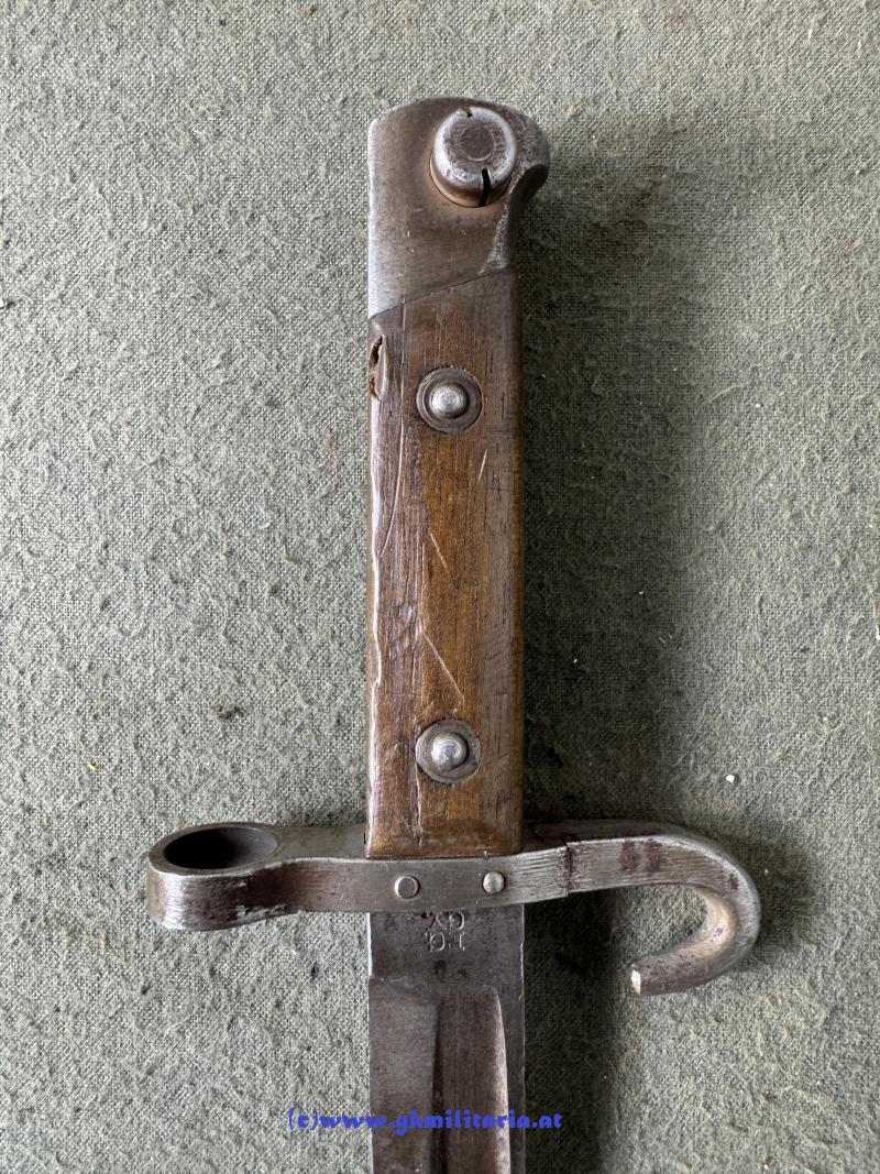 Messerbajonett M 1895 f. Unteroffiziere - mitbeförderte Variante !!